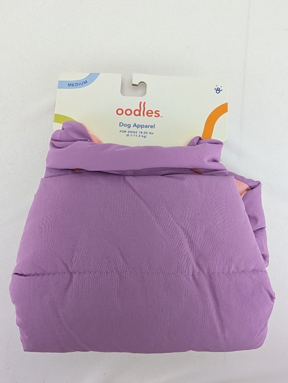 Oodles Dog Apparel Medium Purple Puffer Jacket Coat New Clothing Apparel Pets